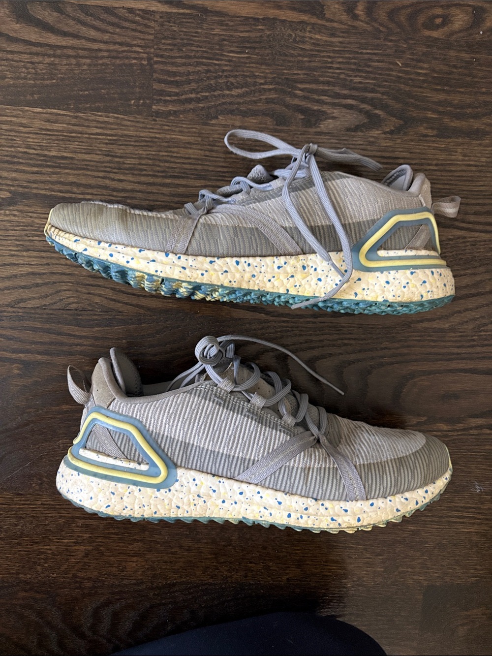 Adidas Gray Golf Sneakers with Speckled Midsole